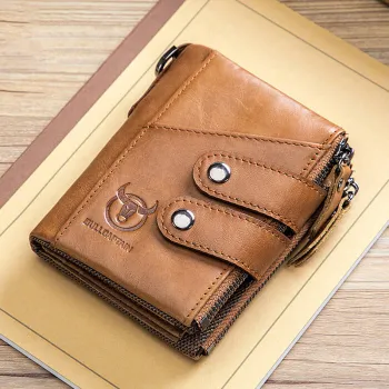 RFID Genuine Leather Retro Wallet